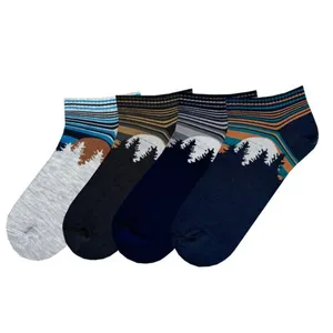 جوراب مردانه ال سون مدل جنگل کد PH898 مجموعه 4 عددی