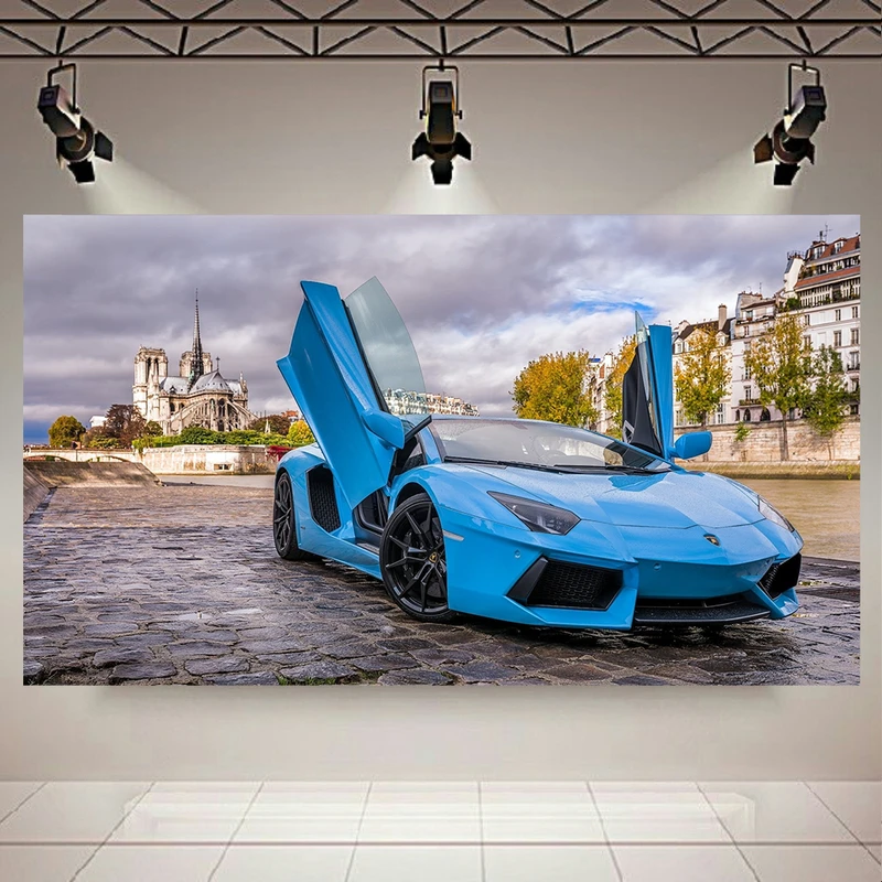 تابلو شاسی طرح ماشین مدل لامبورگینی Aventador کد AR4160