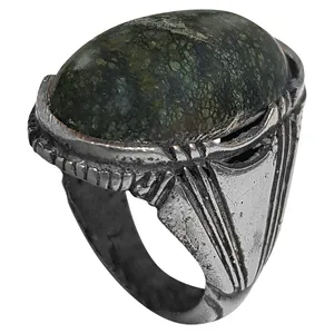 انگشتر نقره مردانه مدل یشم شاه عباسی YSA2017