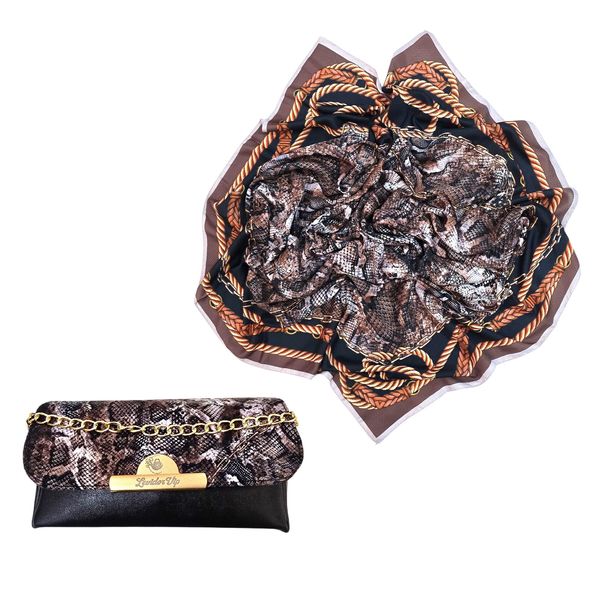 ست کیف و روسری زنانه مدل پوست ماری