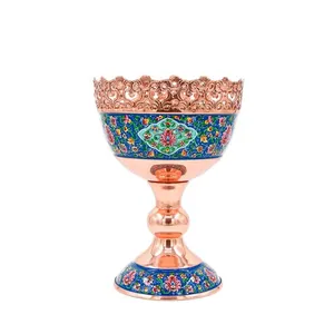 آجیل خوری مینا کاری مسی مدل پرداز کد P067