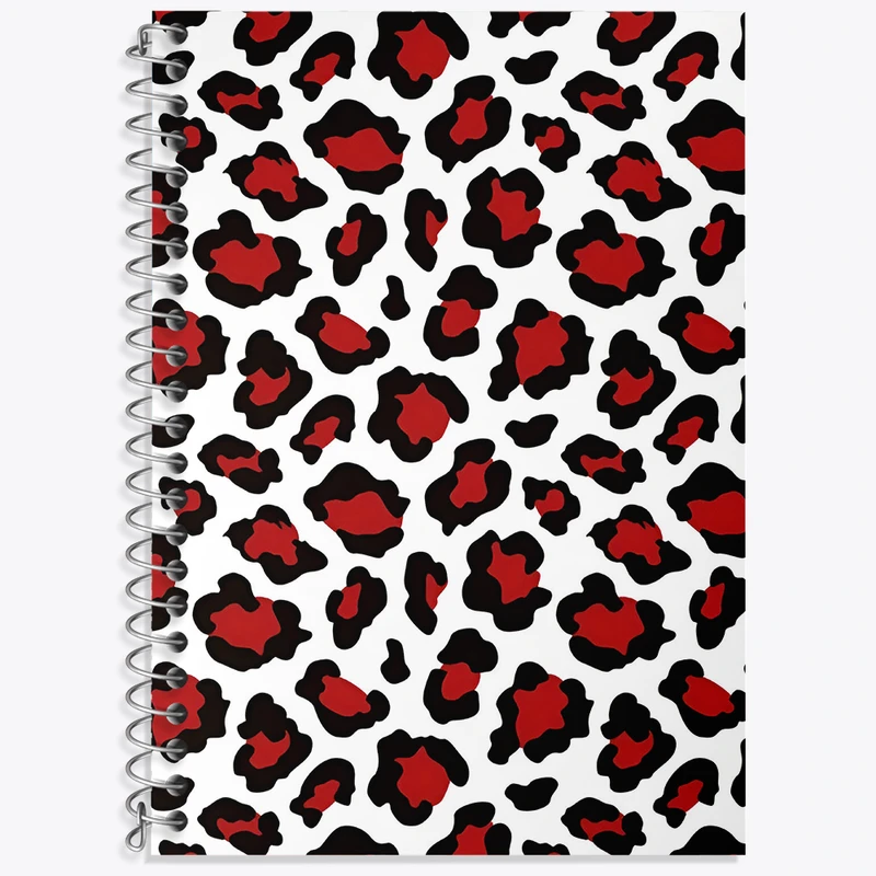 دفتر نت موسیقی 50 برگ خندالو طرح پترن پلنگی کد N4857