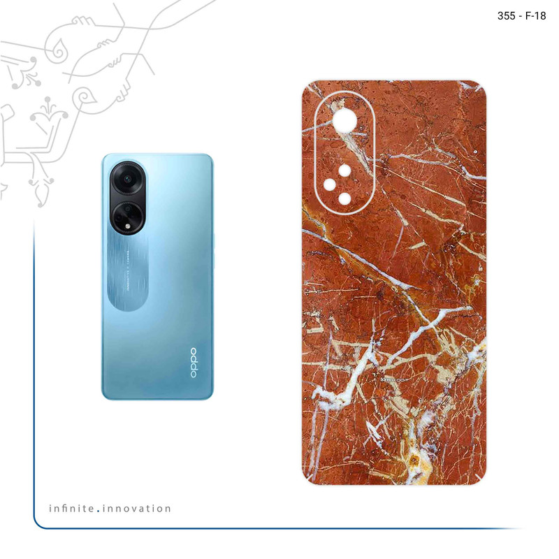 برچسب پوششی ماهوت مدل Red Marble مناسب برای گوشی موبایل اپو A98