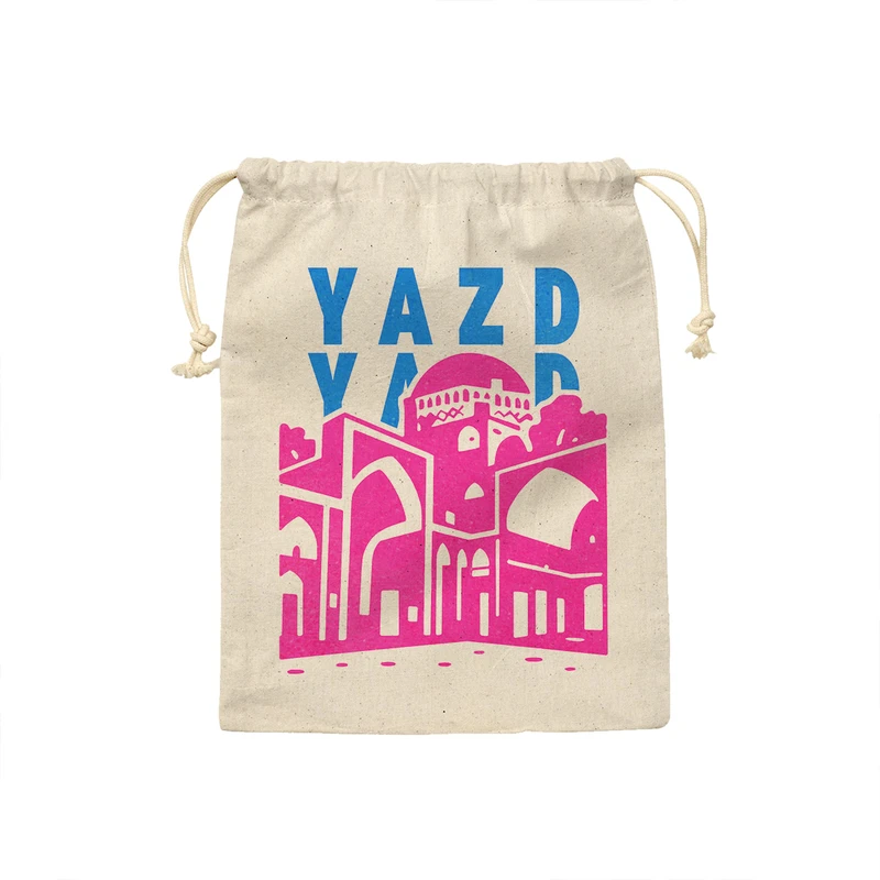 کیسه نان و سبزی ترمه طراحان ایده مدل نماد زندان اسکندر یزد کد map0137 - S سایز 19x19 سانتی متر