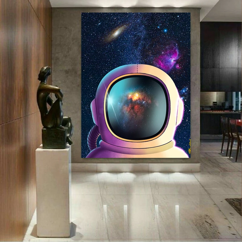 پوستر طرح کهکشان و فضانورد کد AR2370