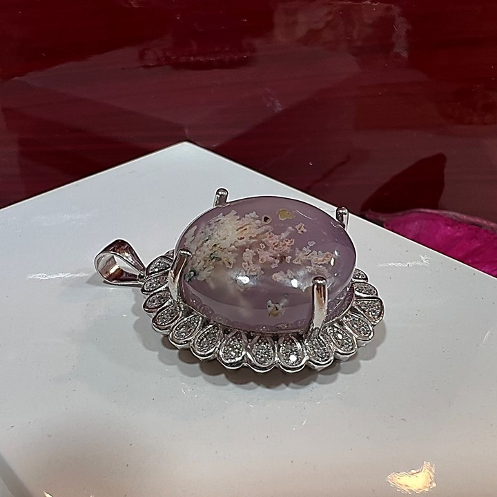 آویز گردنبند نقره زنانه مدل شجر بهاری کد glsr-25700