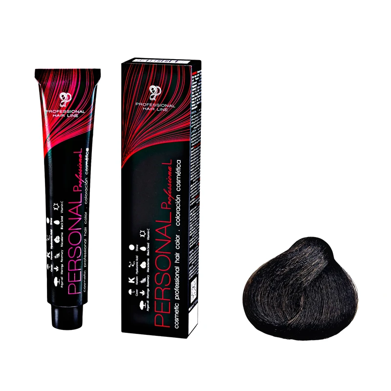 رنگ مو پرسونال پی ال شماره 1.1 حجم 100 میلی لیتر رنگ مشکی پر کلاغی