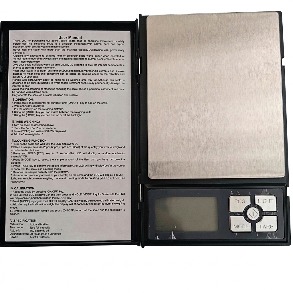 ترازوی دیجیتال مدل 5-1108 با دقت ۰.۰۱ گرم