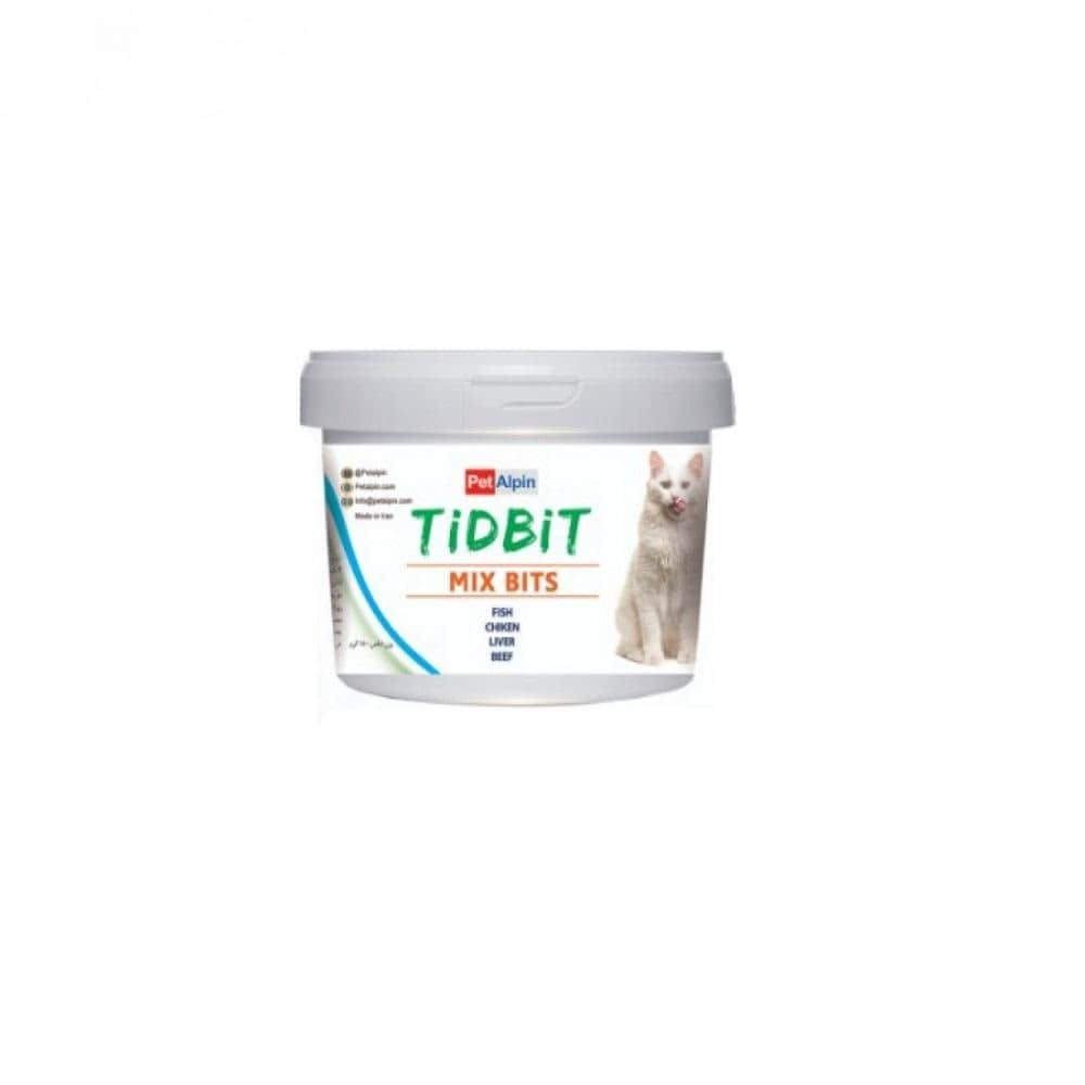 تشویقی گربه تیدبیت مدل میکس وزن 180 گرم