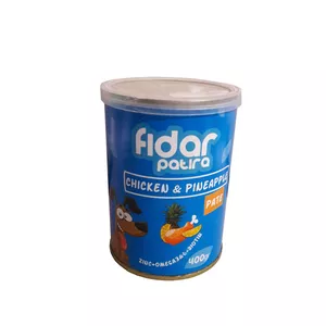 کنسرو غذای سگ فیدار پاتیرا مدل مرغ و آناناس وزن 400 گرم