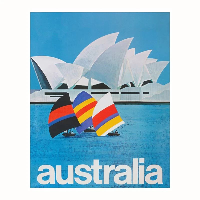 پوستر مدل قابق رانی در استرالیا