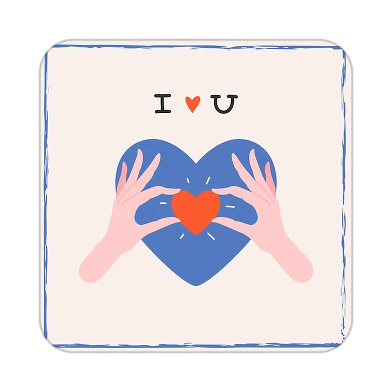 زیر لیوانی کاکتی طرح عاشقانه مدل mp38304