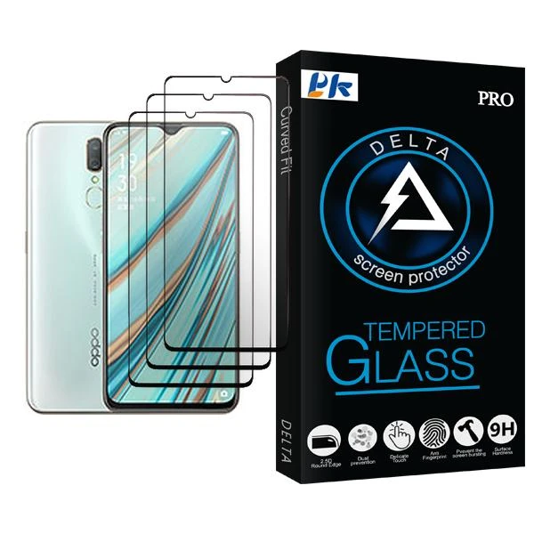 محافظ صفحه نمایش پی کی مدل Delta Glass MIX003 مناسب برای گوشی موبایل اوپو A9x بسته سه عددی