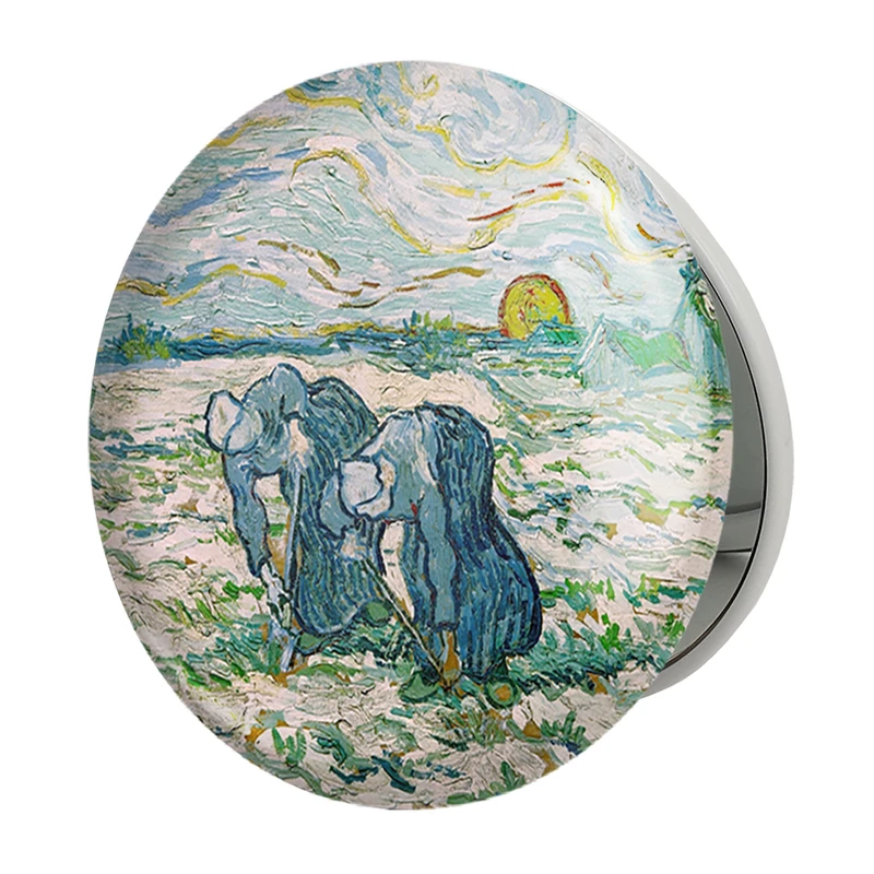 آینه جیبی خندالو طرح ونسان ونگوگ (Van Gogh) مدل تاشو کد 36829