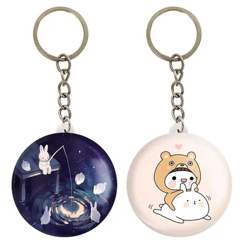 جاکلیدی خندالو مدل خرس و خرگوش حیوانات بامزه کد 2106821074 مجموعه 2 عددی