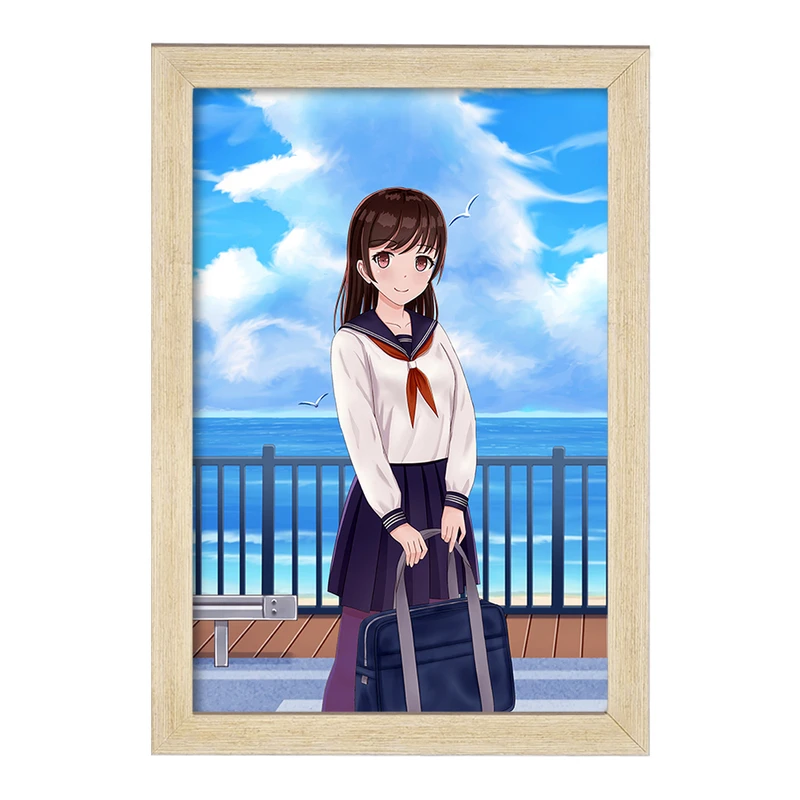 تابلو خندالو مدل دختر انیمه ای  کد 18054