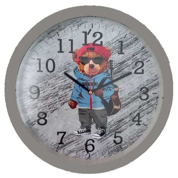 ساعت دیواری کودک مدل خرس گیتار کد 40305035J