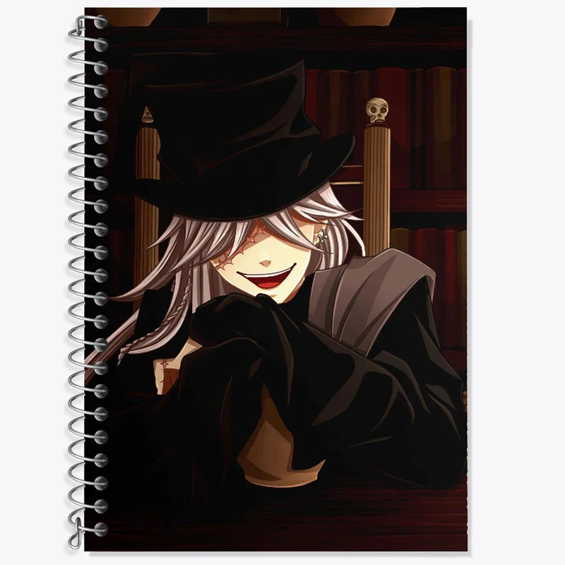 دفتر لغت 50 برگ خندالو مدل اندرتیکر انیمه خادم سیاه Black Butler کد 16304