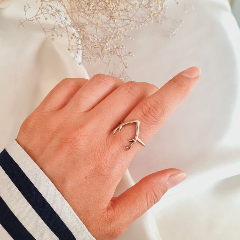 انگشتر زنانه مدل شاخ گوزن