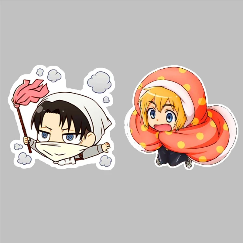 استیکر لپ تاپ کارنیکا طرح انیمه حمله به تایتان آرمین آرلرت مدل Anime Attack on Titan Armin Arlert-2222030 مجموعه 2 عددی