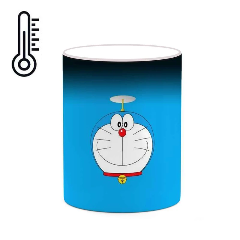 ماگ حرارتی کاکتی مدل کارتون Doraemon کد mgh22508
