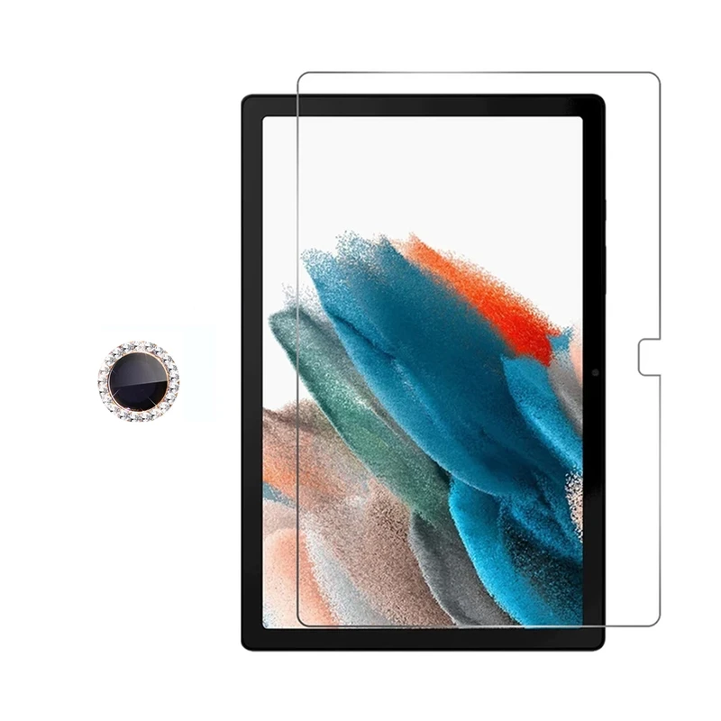 محافظ صفحه نمایش مدل Redmi_Diamond مناسب برای تبلت سامسونگ Galaxy Tab A8 10.5 2021 X205 به همراه محافظ لنز دوربین