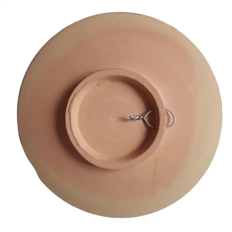 بشقاب دیوار کوب سفالی طرح فلامینگو کد 0004 مجموعه 4 عددی