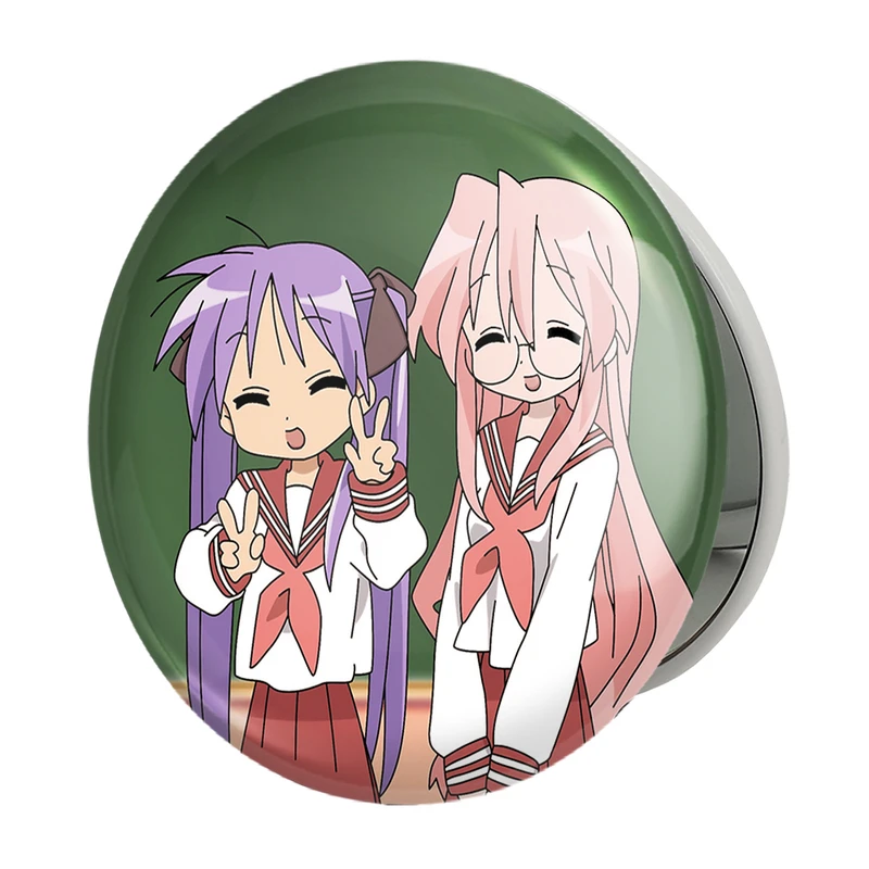 آینه جیبی خندالو طرح انیمه ستاره خوش شانس Lucky Star مدل تاشو کد 23600 