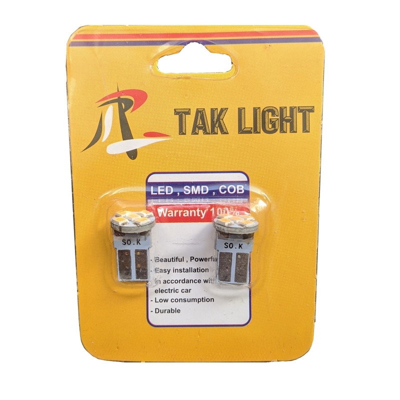 لامپ ال ای دی خودرو تک لایت مدل Am نارنجی بسته 2 عددی