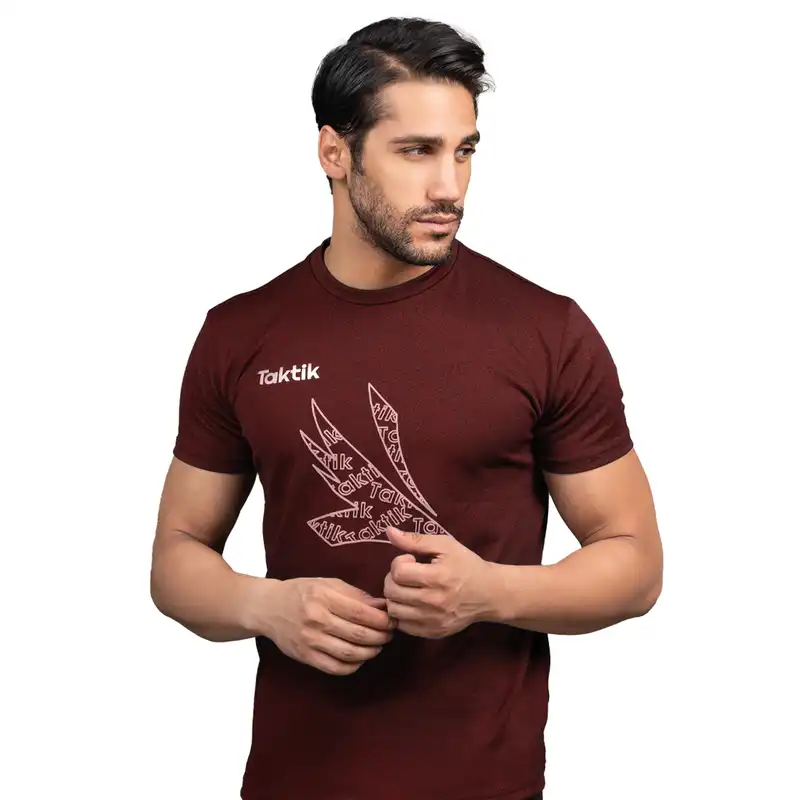 تی شرت آستین کوتاه  ورزشی مردانه مدل تاکتیک