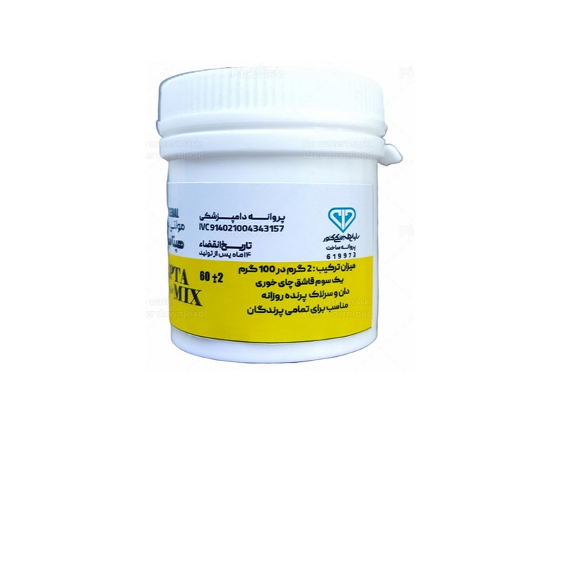 مکمل مینرال پرندگان میکسرال مدل HEPTA MIX بسته 60 گرمی