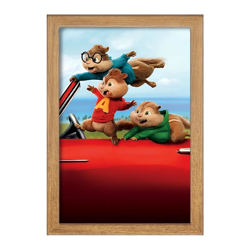 تابلو خندالو مدل آلوین و سنجاب ها کد F8321