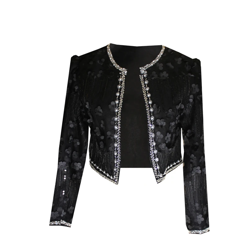 کراپ کت رسمی زنانه مدل فلورا