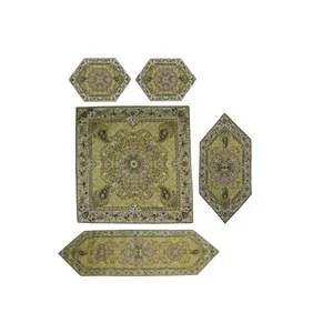 ست 5 تکه رومیزی ترمه مدل افشار کد Afkh