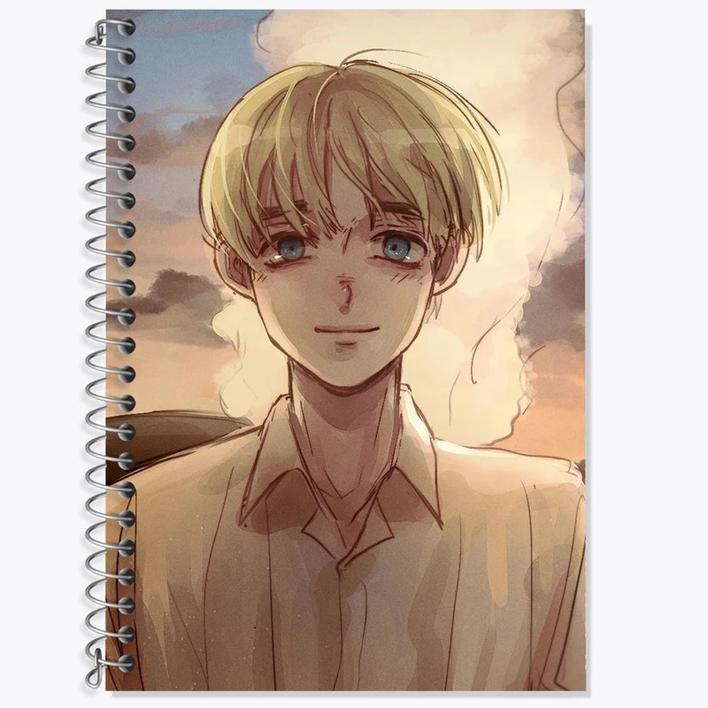 دفتر لغت 50 برگ خندالو مدل ارمین انیمه اتک آن تایتان Attack on Titan کد 18606