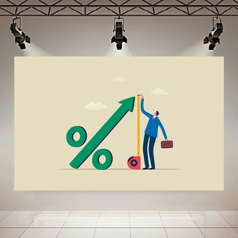 تابلو بوم طرح رشد تجارت مدل پیشرفت مالی کد PD20616
