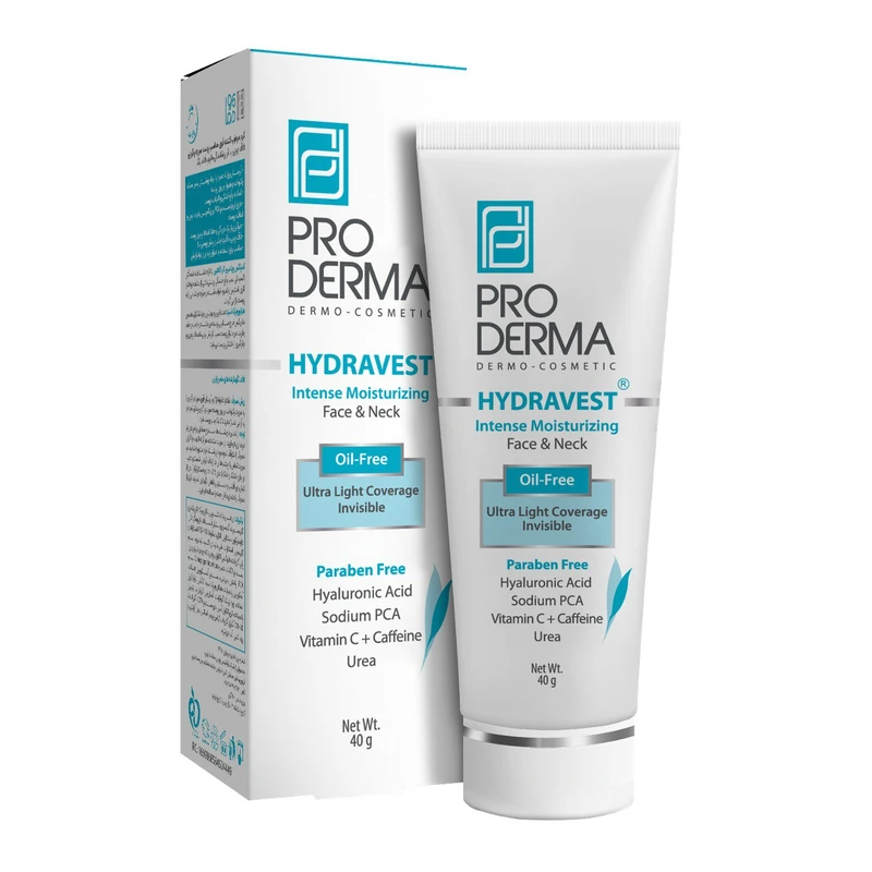 کرم آبرسان صورت پرودرما مدل هیدراوست مناسب برای پوست چرب و مختلط حجم 40 میلی لیتر