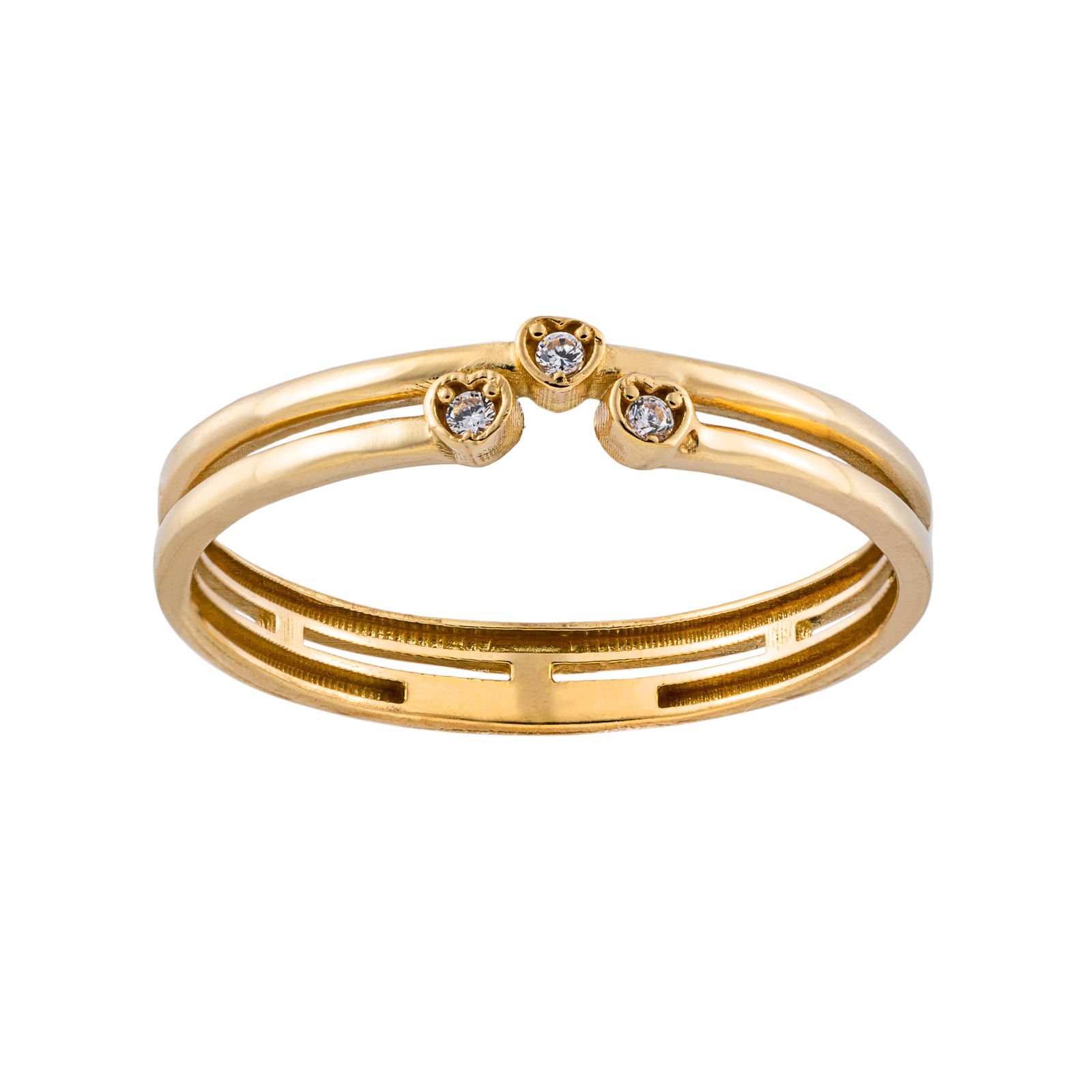 انگشتر طلا 18 عیار زنانه جواهری سون مدل 2730 -  - 1