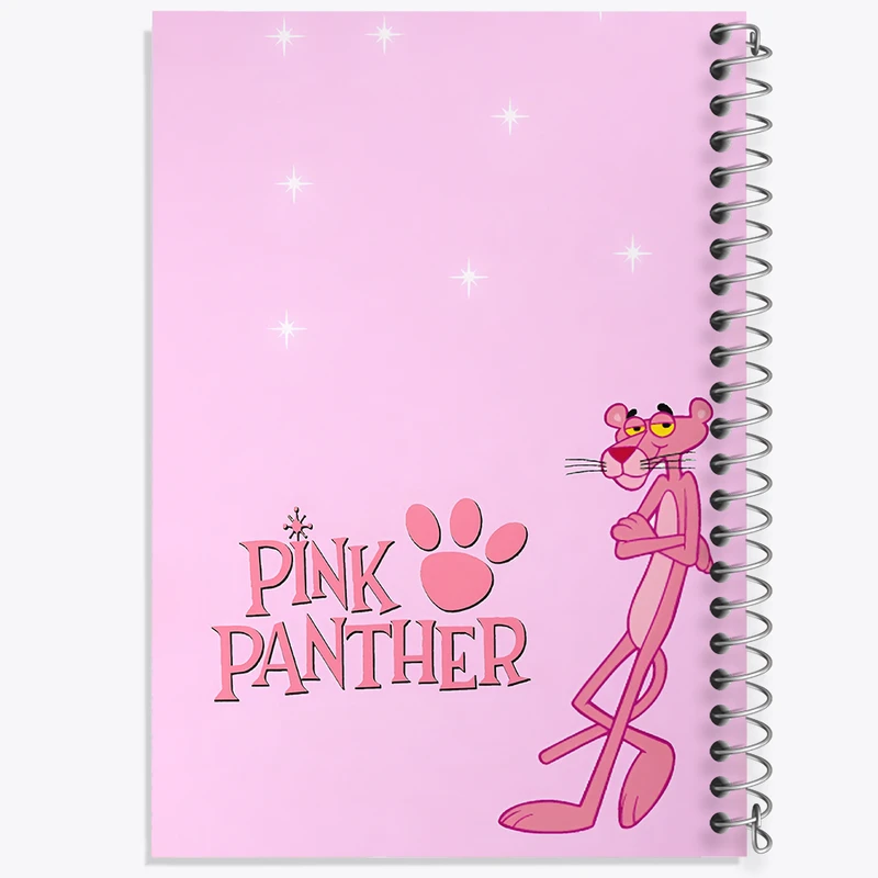 دفتر نقاشی 50 برگ خندالو طرح پلنگ صورتی کد N2499