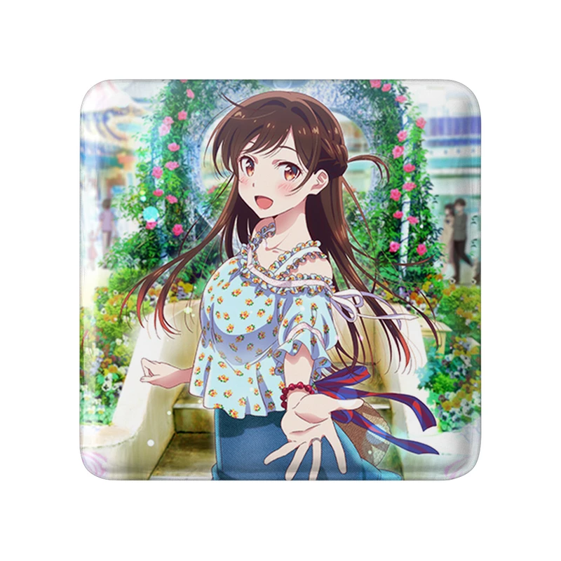 مگنت خندالو طرح چیزورو انیمه کانوجو اوکاری مدل مربعی کد 34836