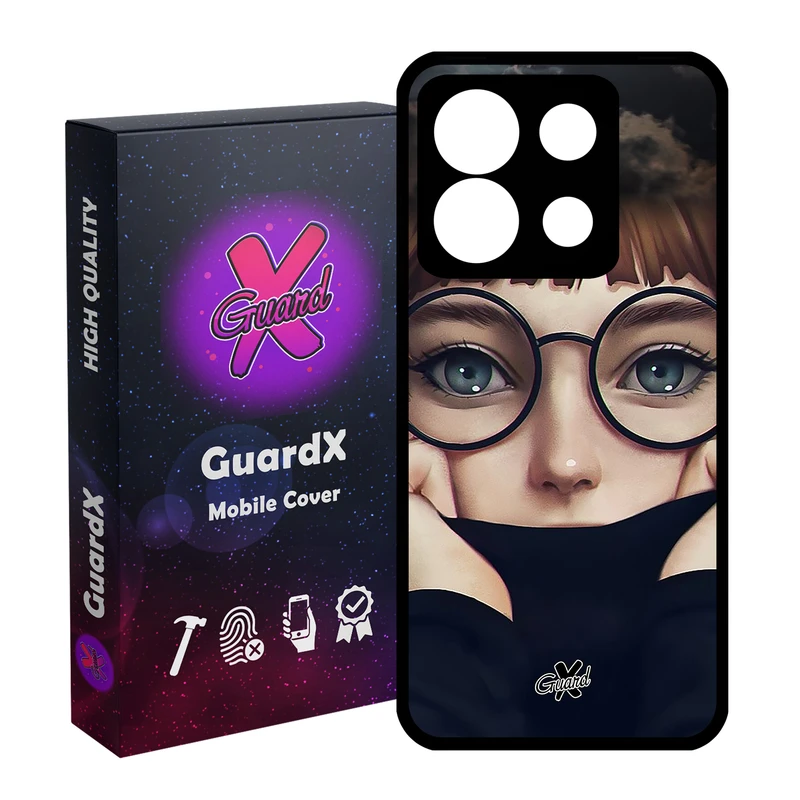 کاور گارد ایکس طرح Girl مدل Glass10040 مناسب برای گوشی موبایل شیائومی Redmi Note 13 5G
