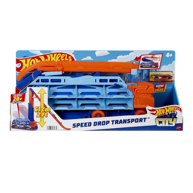کیت ماشین بازی هات ویلز مدل Speed Drop Transport کد HDY92