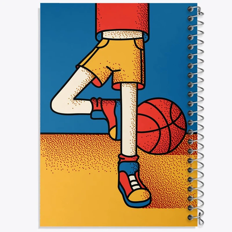 دفتر لیست خرید 50 برگ خندالو طرح بسکتبال Basketball کد 26456