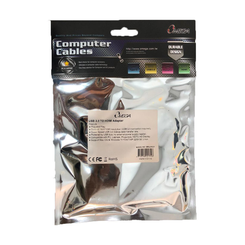 تبدیل USB3.0 به HDMI امگا مدل OM-UH001