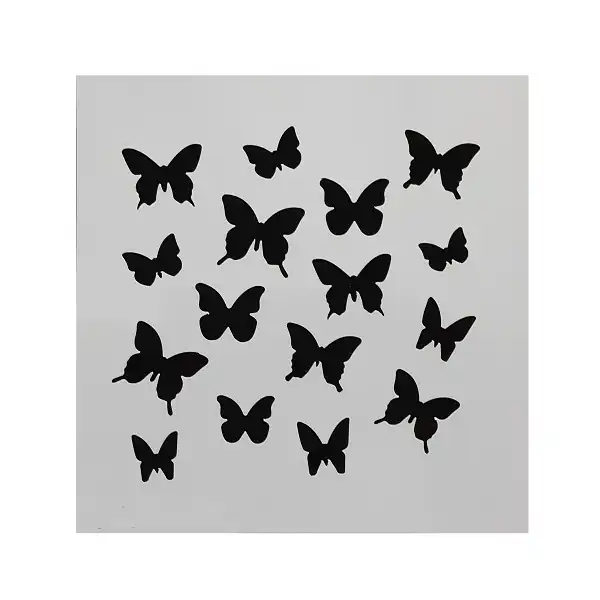 ابزار تزیین کیک به گز مدل استنسیل کوکی طرح پروانه