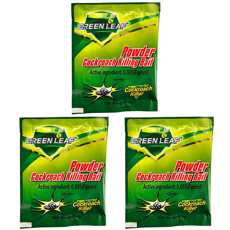 پودر سوسک کش گرین لیف مدل SX-05 وزن 5 گرم مجموعه 3 عددی