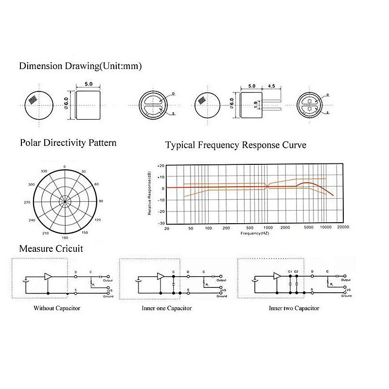 میکروفون خازنی مدل Mic2TEL بسته دو عددی