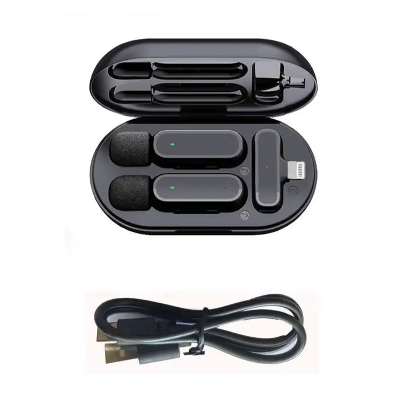 میکروفن یقه ای بی سیم مدل K61 dual Lightning