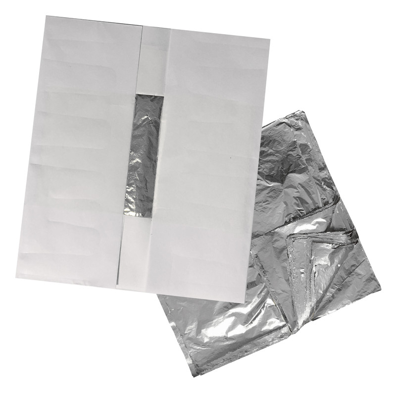 ورق نقره اوریران کد S100GV120 بسته 100 عددی به همراه چسب و وارنیش