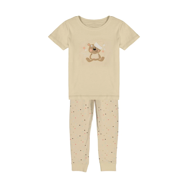 ست تی شرت و شلوار دخترانه مدل خرس خوابالو 